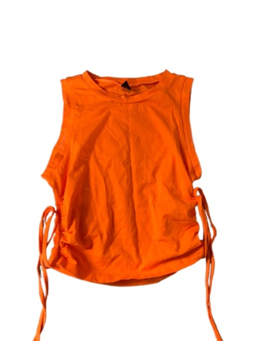 Sleeveless Side-Tie Tank Top - Orange